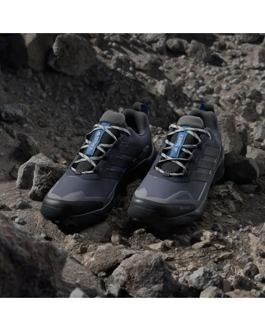Adidas Blue Terrex Skychaser Ax5 Gore-Tex Hiking Shoes for men