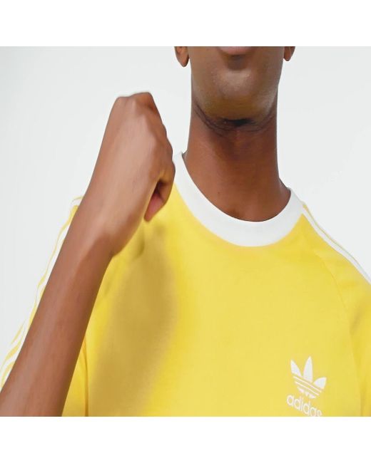 Adidas Originals Yellow Adicolor Classics 3-stripes T-shirt for men