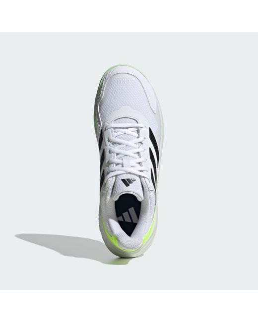 Adidas Green Courtjam Control 3 Tennis Shoes for men