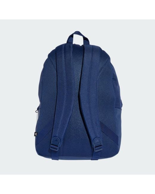Adidas Blue Classic Back-To-School 3-Stripes Backpack