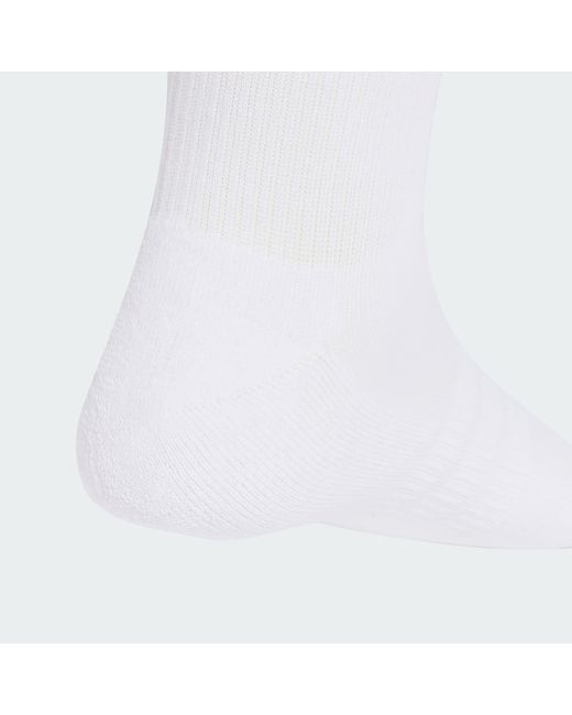 Adidas White Cushioned Sportswear Crew Socks 3 Pair Pack