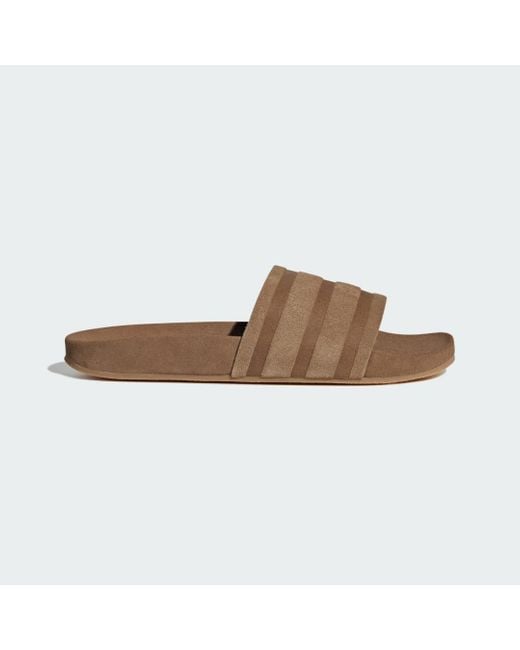 Brown adidas slides hotsell