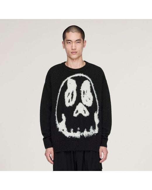 Adidas Black Y-3 Chito Graphic Knitted Sweatshirt