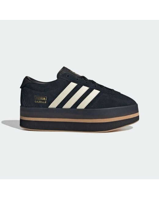 Adidas Blue Gazelle Stack Schuh