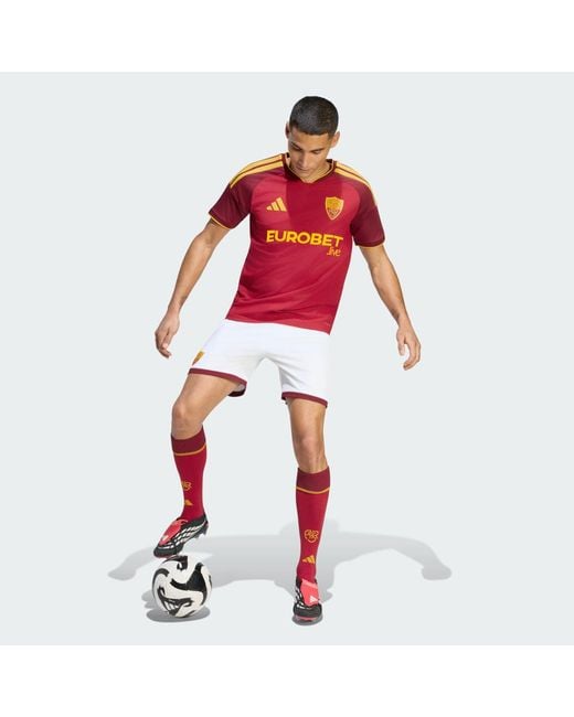 Adidas Red As Roma 26/27 Home Authentic Jersey for men