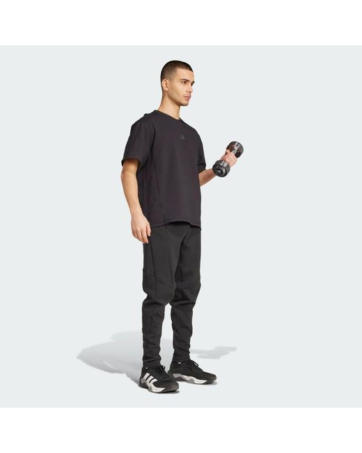 Adidas Black D4T X T-Shirt for men
