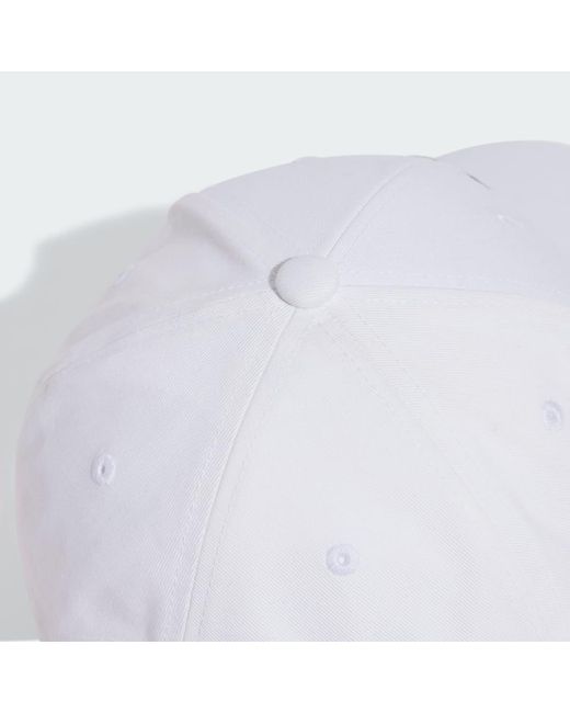 Adidas White Baseball Cotton Kappe