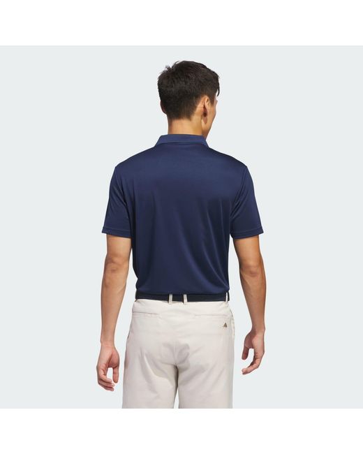 Adidas Blue Adi Performance Polo Shirt for men