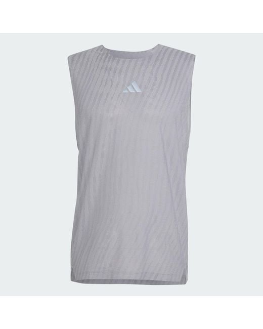 Adidas Purple Adi365 Climacool+ Engineered Tank Top for men