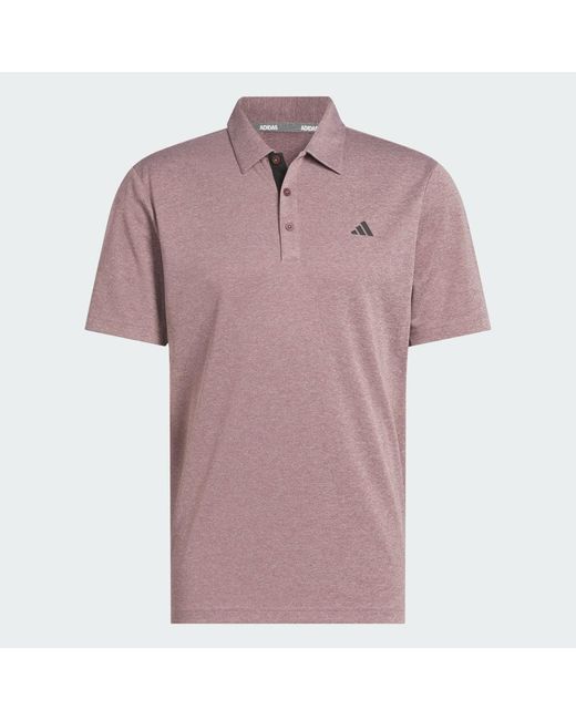 Adidas Originals Red Drive Heather Golf Polo Shirt for men