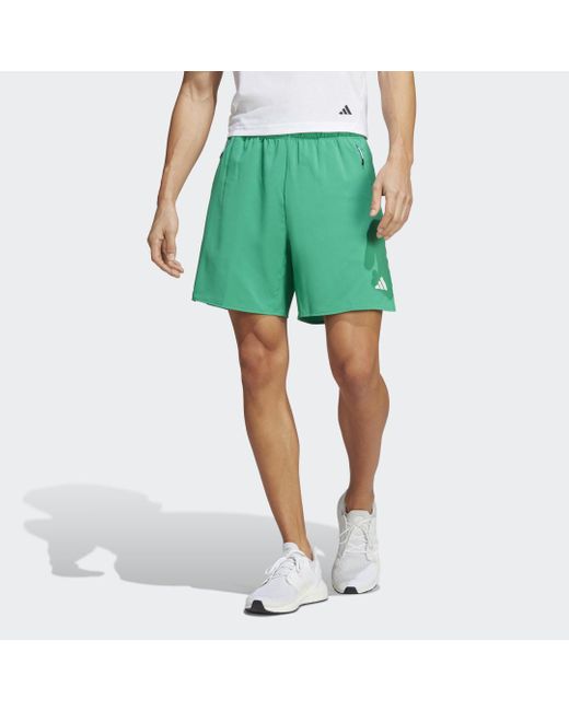 Adidas Originals Green Train Icons 3-stripes Training Shorts for men