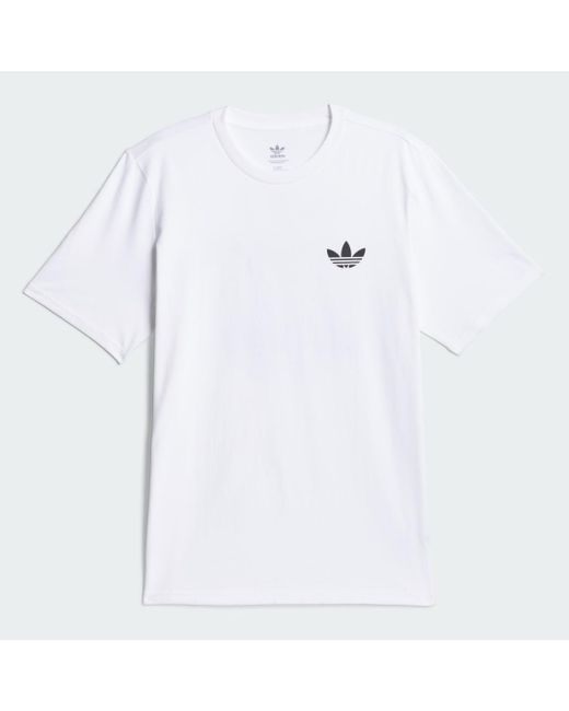Adidas White 4.0 Stretch Logo Short-Sleeve T-Shirt for men