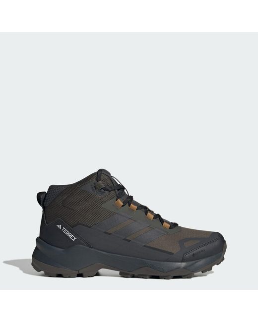 Adidas Black Terrex Skychaser Ax5 Mid Gore-Tex Hiking Shoes for men