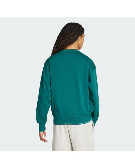 Adidas Green Collegiate Sweat for men