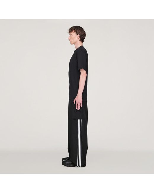 Adidas Black Y-3 Regular Short Sleeve T-Shirt