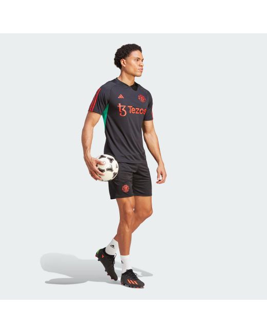 Adidas Black Manchester United Tiro 23 Training Shorts for men