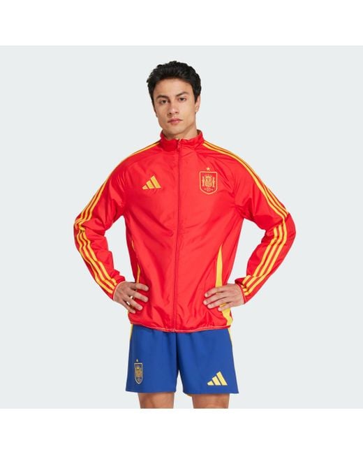Adidas Red Spain Anthem Jacket for men
