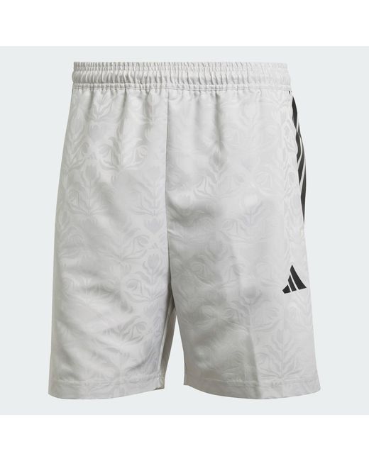 Adidas White Common Goal Shorts for men