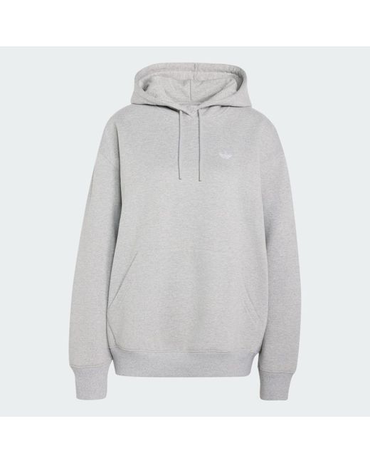 Adidas Gray Essentials Oversized Fleece Hoodie