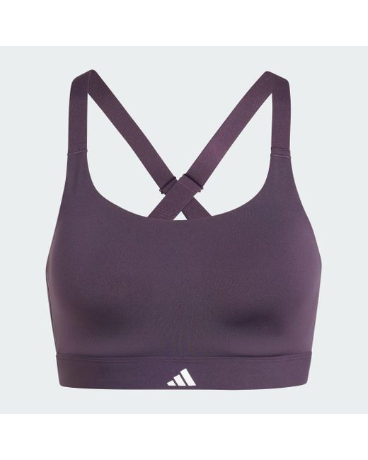 Adidas Blue Tlrd Impact Luxe Training High-support Bra