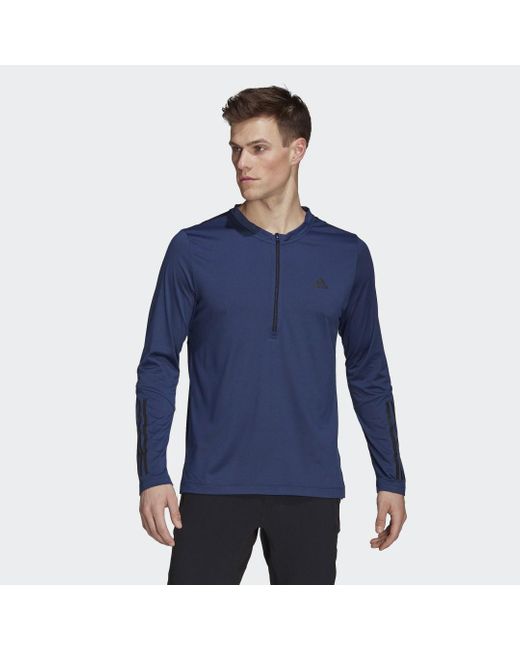 Hombre Ropa de Camisetas y polos de Camisetas de manga corta Camiseta adidas de Tejido sintético de color Azul para hombre 