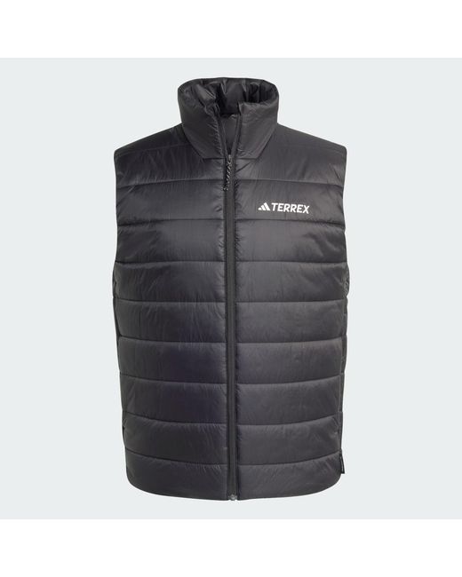 Adidas Gray Terrex Multi Essentials Climawarm Padded Vest for men