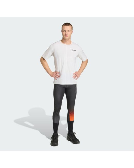 Adidas Gray Terrex Xperior Cross-Country Race Tights for men