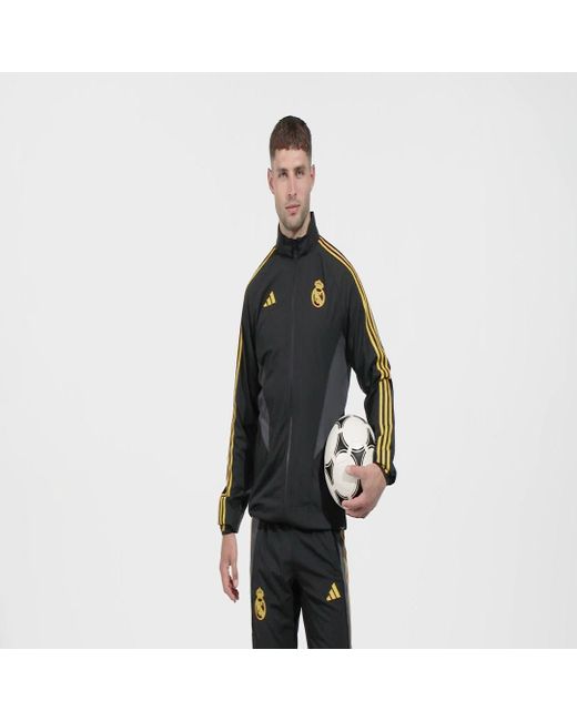 Giacca Anthem Real Madrid di Adidas in Gray da Uomo