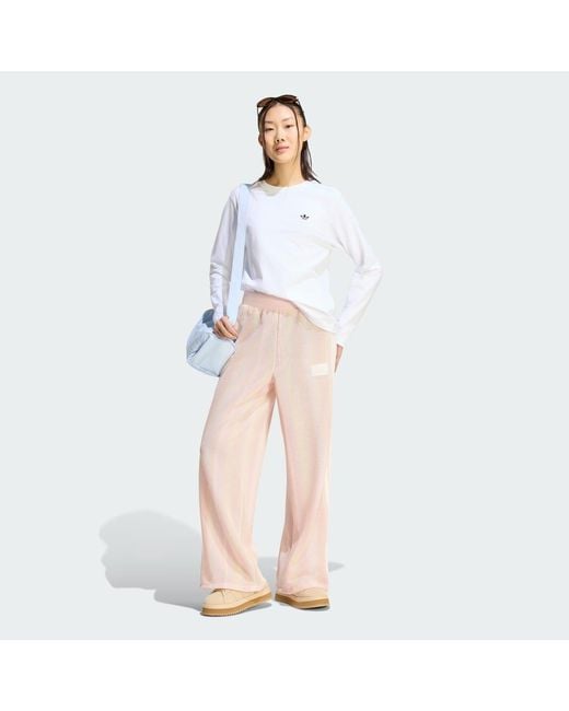 Adidas Pink Originals Summer Glow Knitted Firebird Track Tracksuit Bottoms