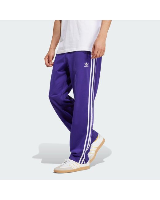 Adidas Purple Adicolor Classics Firebird Track Tracksuit Bottoms for men