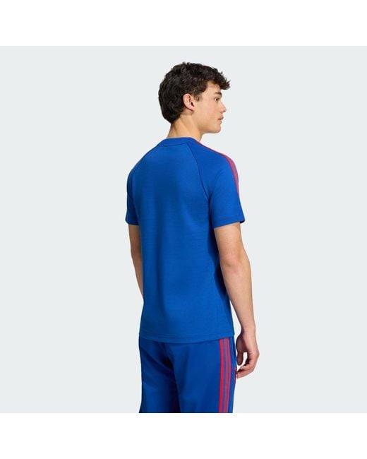 Adidas Blue Manchester United Originals T-Shirt for men