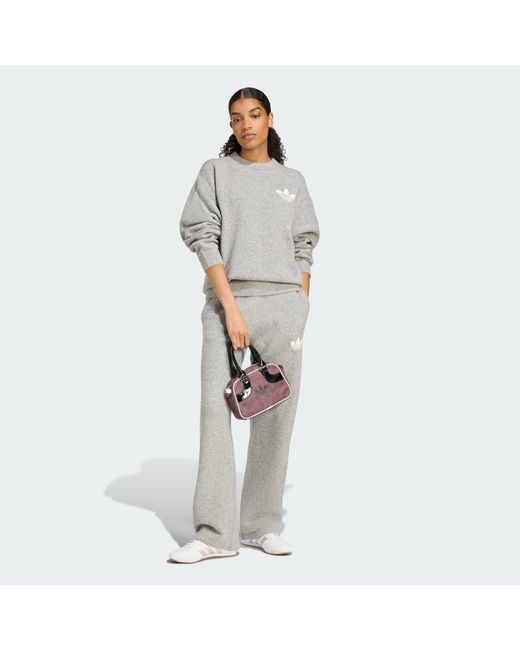 Adidas Gray Originals Athletic Dept Knitted Sweatshirt