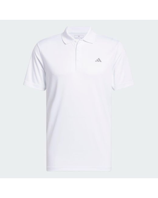 Adidas White Adi Performance Polo Shirt for men