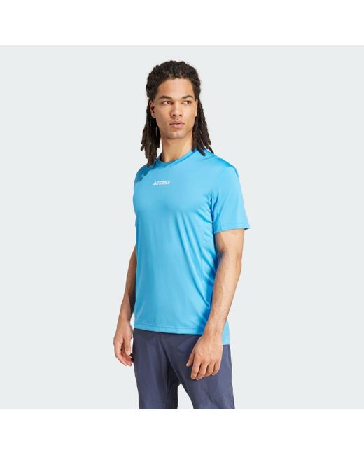 Adidas Blue Terrex Multi T-Shirt for men