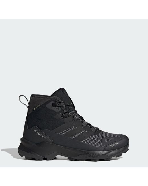 Adidas Black Terrex Skychaser Ax5 Mid Gore-Tex Climawarm+ Hiking Shoes for men