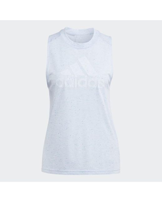 Adidas Blue Sportswear Future Icons Winners 3.0 Tank Top