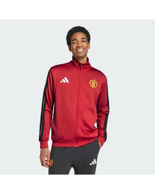 Adidas Red Manchester United Dna Track Top for men