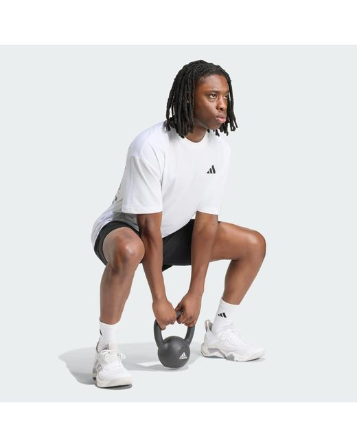 Adidas White Climacool Fun Training Graphic T-Shirt for men
