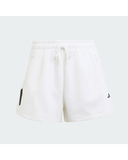 Adidas White Z.N.E. Short