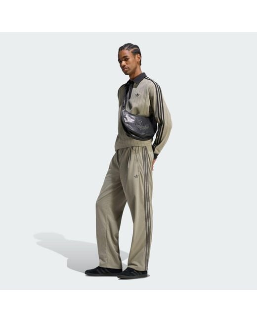 Adidas Natural Firebird Corduroy Track Trousers for men