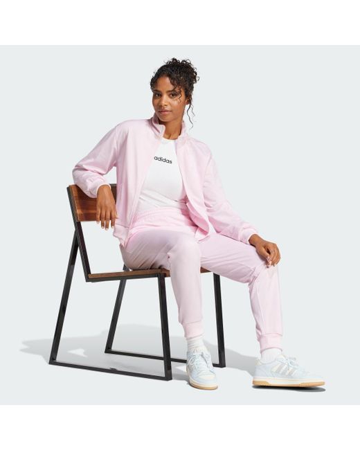 Adidas Pink Tanktop ESSENTIALS FEEL COZY TRAININGSANZUG