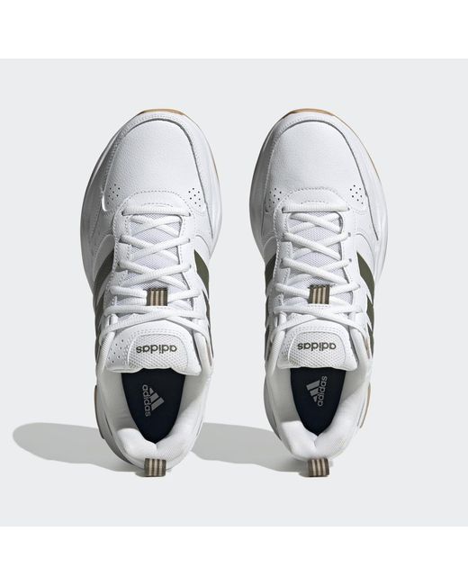 Adidas White Strutter Shoes for men