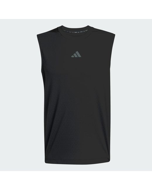 Adidas Originals Blue D4T Primelift 3 Stripes Tank Top for men