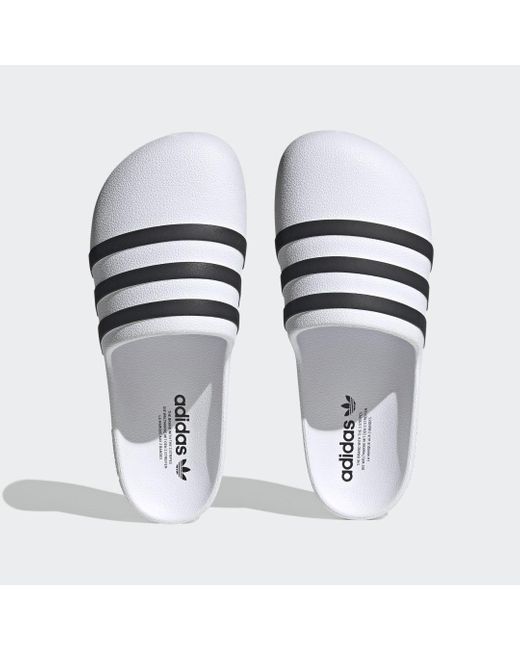 Adidas White Adifom Adilette Slides for men