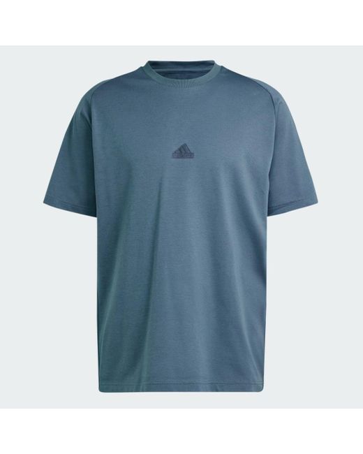 Adidas Blue Z.n.e. T-shirt for men