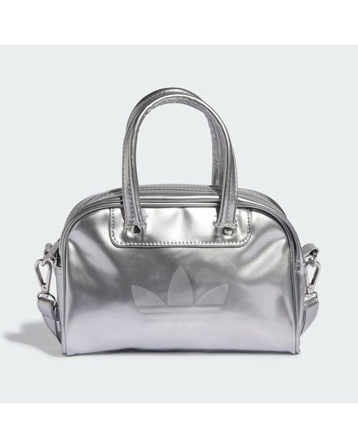 Adidas Gray Adicolor Mini Bowling Tasche