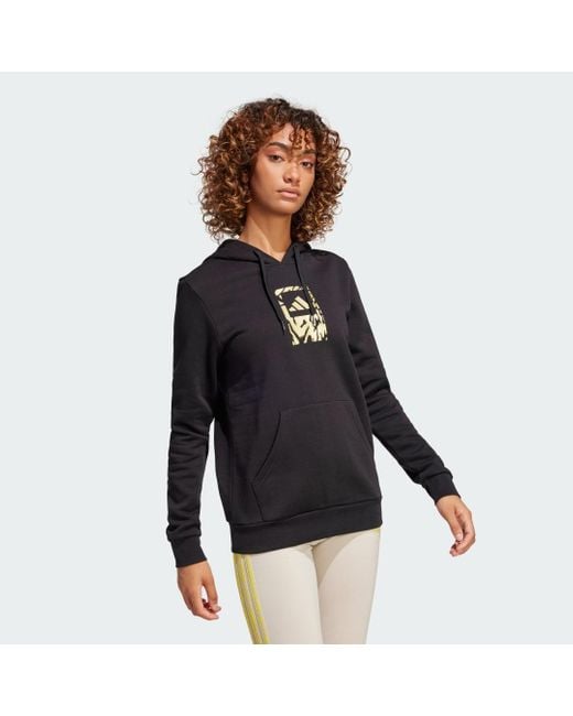 Adidas Black Tech Metallic Graphic Hoodie
