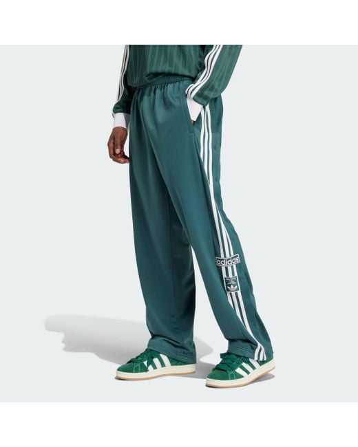 Adidas Green Adibreak Tracksuit Bottoms for men