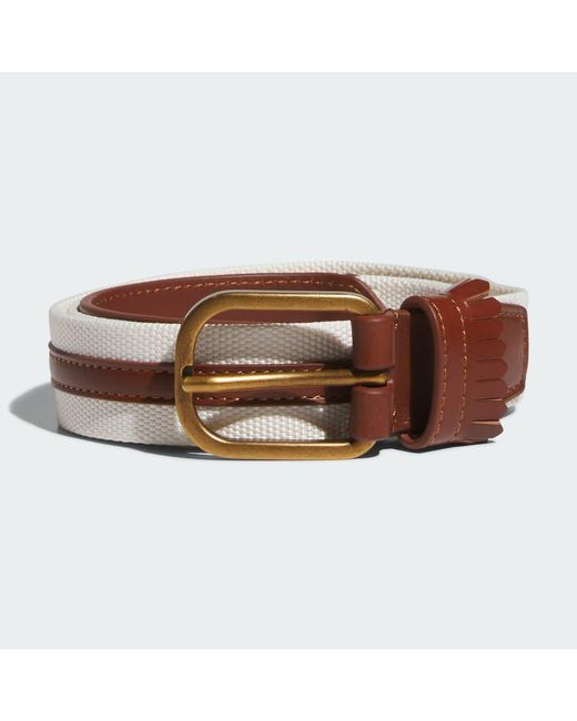 Adidas Brown Originals Golf Leather Belt for men