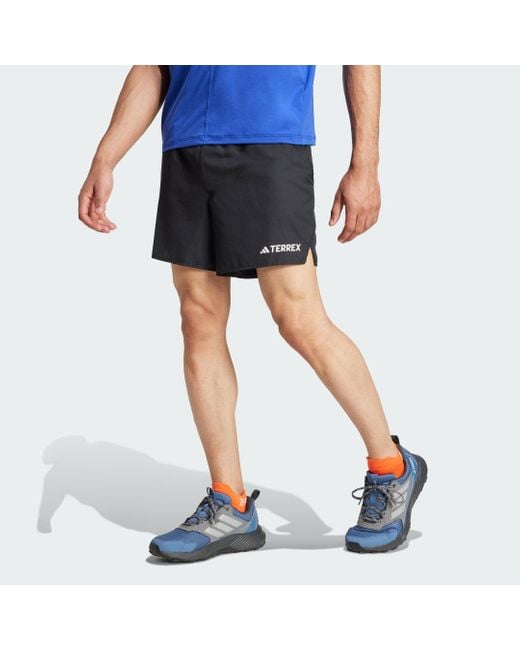 Adidas Blue Terrex Multi Light Shorts for men